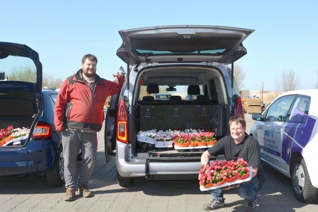 Geschäftsführer von Blumen Peters: Bastian und Benjamin Peters