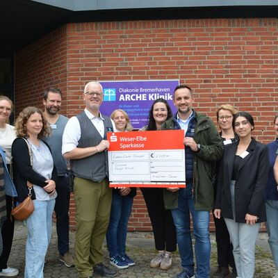 "2.239,16 Euro Pfandbon-Spenden für die Arche Klinik"