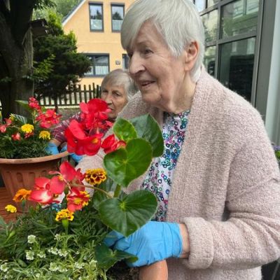 "Blumenspende für das Jacobi-Haus"