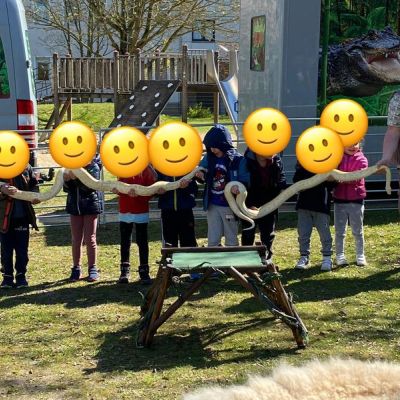 "Tränklers Rollender Zoo zu Gast in der Kita Ellhornstraße"