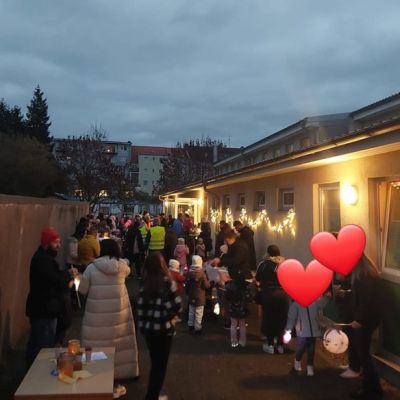 "Laternelaufen in der Kita Ellhornstraße"