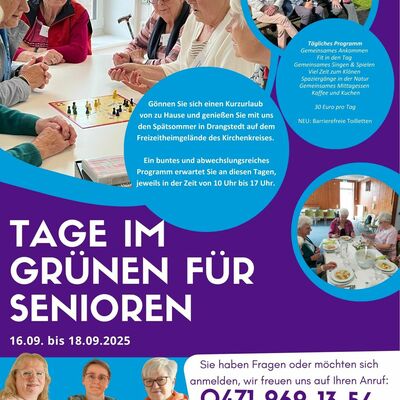 "Tage im Grünen für Senioren - Sei dabei"