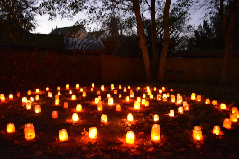 Licherschnecke beim Lichterfest der Kita Wichernhaus